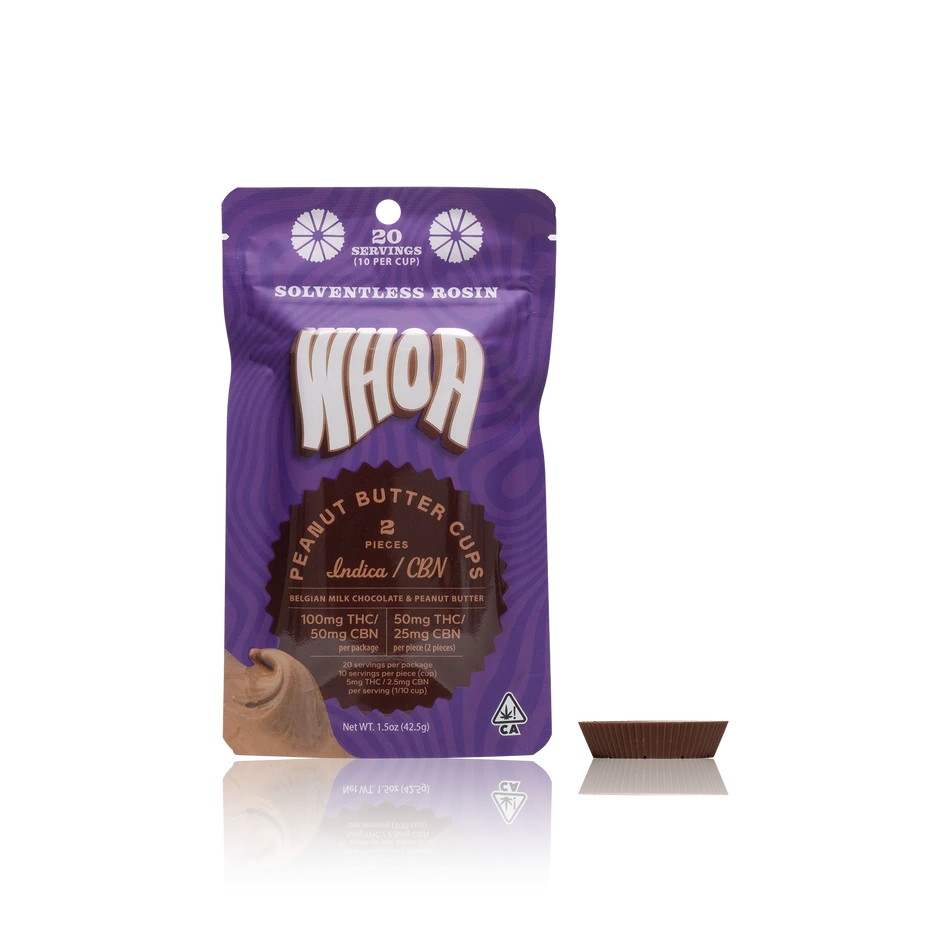 WhoaSolventlessRosinPeanutButterCups2.png Whoa Solventless Rosin Peanut Butter Cups - Image 1