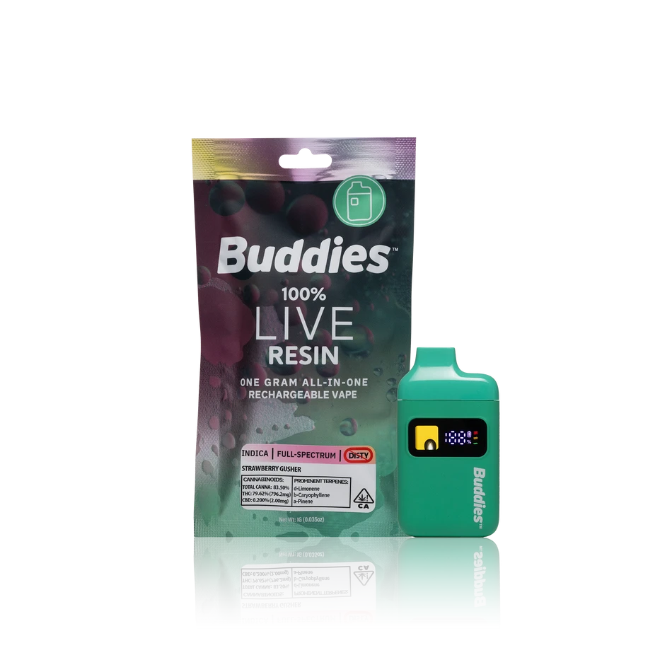bud2_549bacb7-450f-46df-b592-f0cdd999a98f.png Buddies 100% Live Resin AIO - Image 1